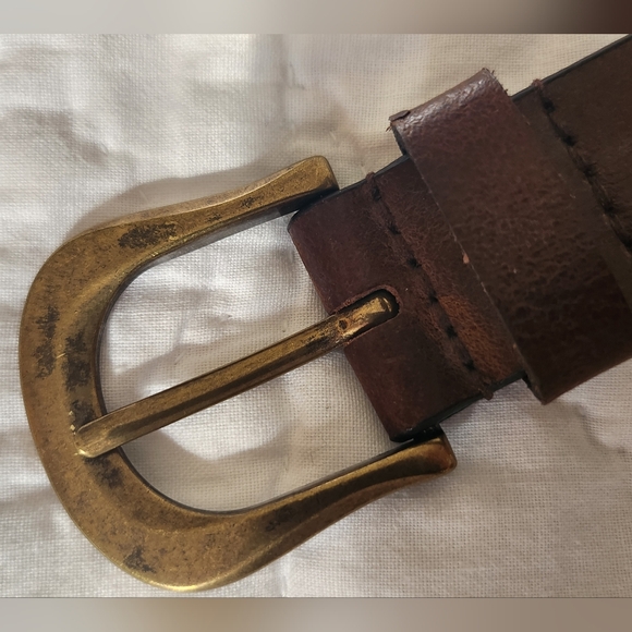 Genuine Leather Embroidered Belt Size L - Picture 7 of 14